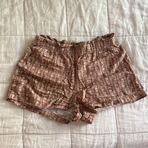 Brixton Brown Patterned Shorts